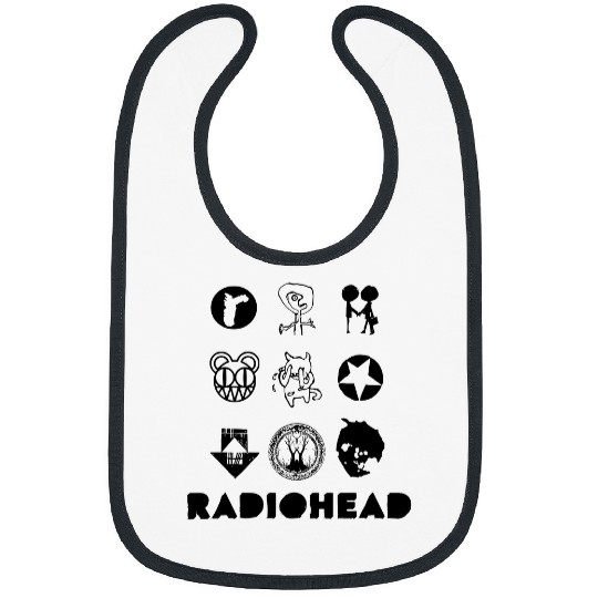 Radiohead Black Icon Bibs