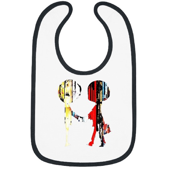 Colorful Shake hands Radiohead Bibs