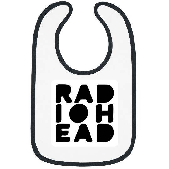 Radiohead Solid White Bibs