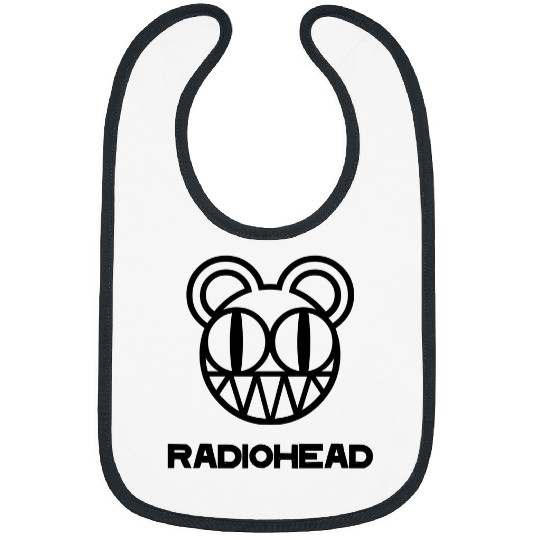 Radiohead Black Smile Head Bibs