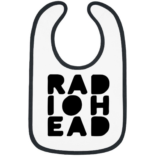 Simple Bold Text Radiohead Bibs