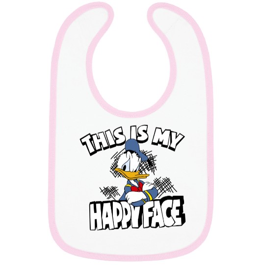 Disney Donald Duck Bibs, This Is My Happy Face Bibs