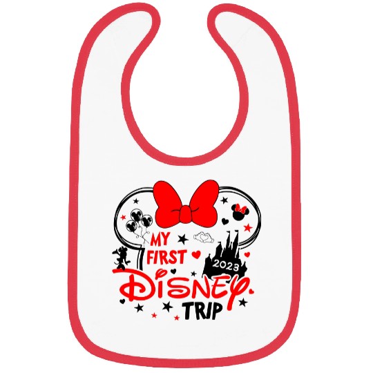 My First Disney Trip Minnie Mouse - Disney Trip Bibs