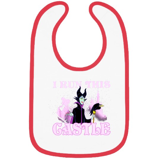 Disney Sleeping Beauty Maleficent I Run This Castle Portrait Bibs