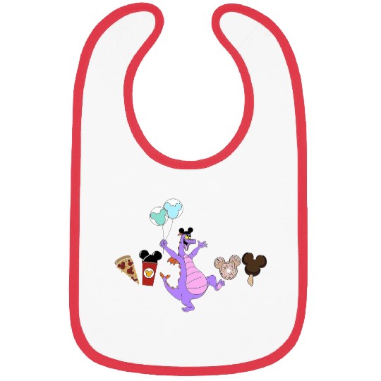 Figment Disney Snacks Bibs, Disney Mode Bibs, Disney Snacks Bibs