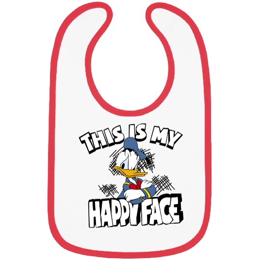 Disney Donald Duck Bibs, This Is My Happy Face Bibs