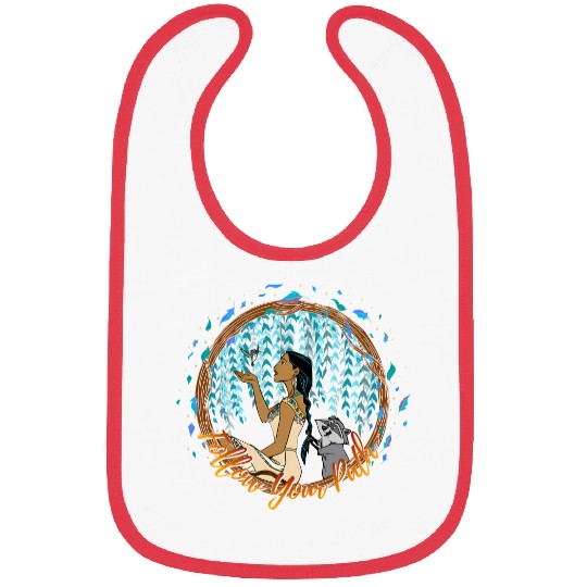 Disney Pocahontas Follow Your Path Circle Text Bibs