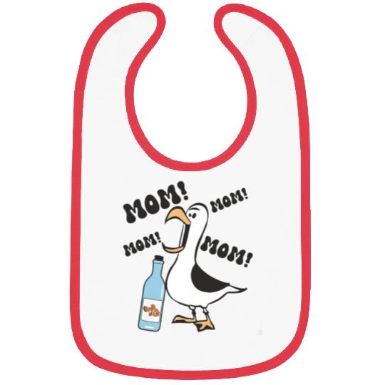 Nemo Seagull Mom Bibs, Disney Finding Nemo Bibs, Funny Nemo Bibs, Disney Mom Bibs