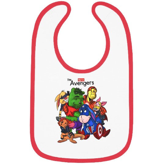Winnie the Pooh Avengers Disney Bibs