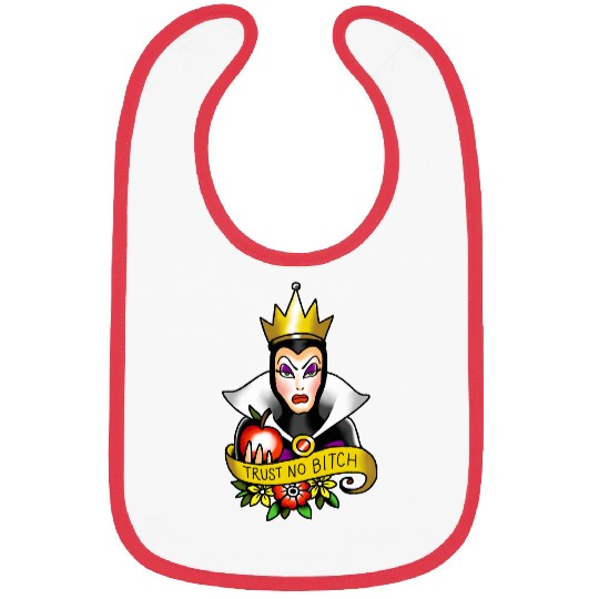 Get Here The Evil Queen Trust No Bitch T-Shirt, Snow White Disney Tee Bibs