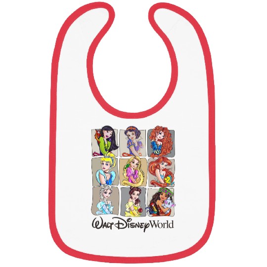 Disney Princess Bibs, Retro Princess Bibs