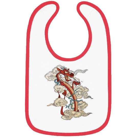 Disney Mushu Dragon Bibs