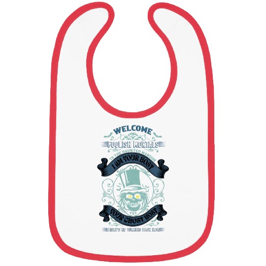 Haunted Mansion for Disneyland or Disneyworld, Hatbox Ghost Bibs