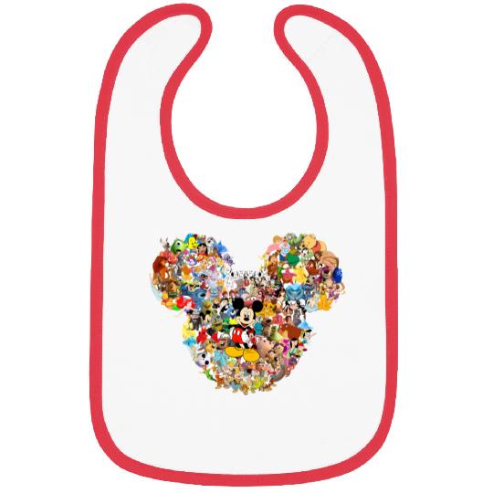 Mickey Mouse, Mickey Head Multi Character, Disney Bibs