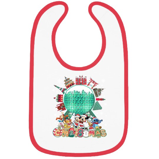 Disney Christmas Bibs, Disney Epcot Christmas Shir