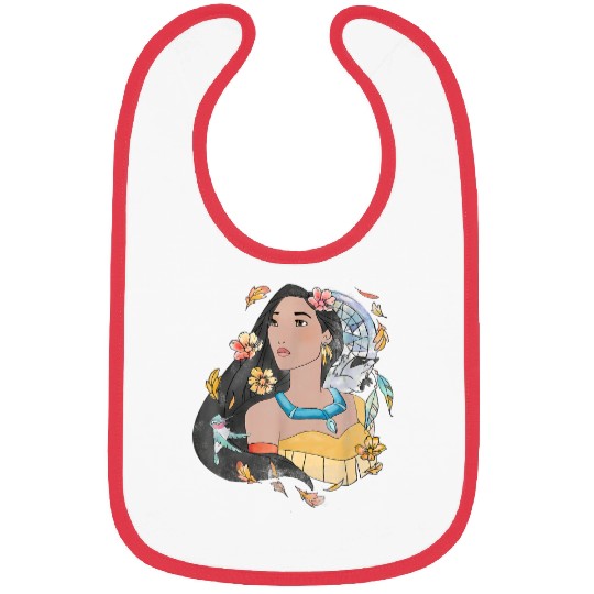Disney Pocahontas Dreamcatcher Watercolor Graphi Bibs