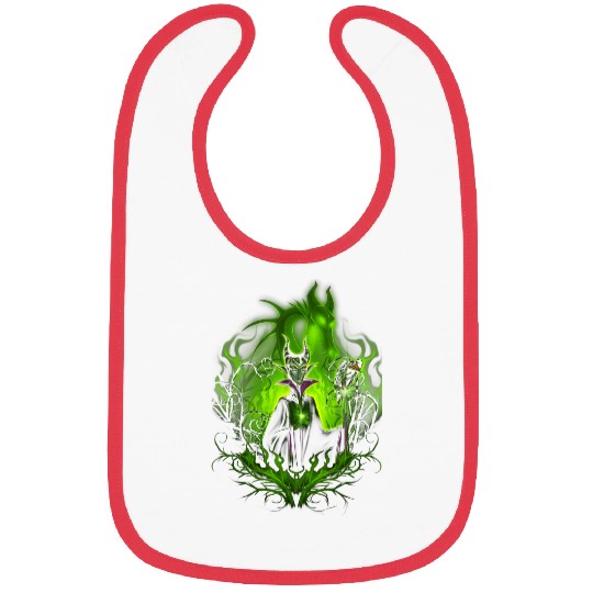 Disney Sleeping Beauty Dark Detailed Maleficent Bibs
