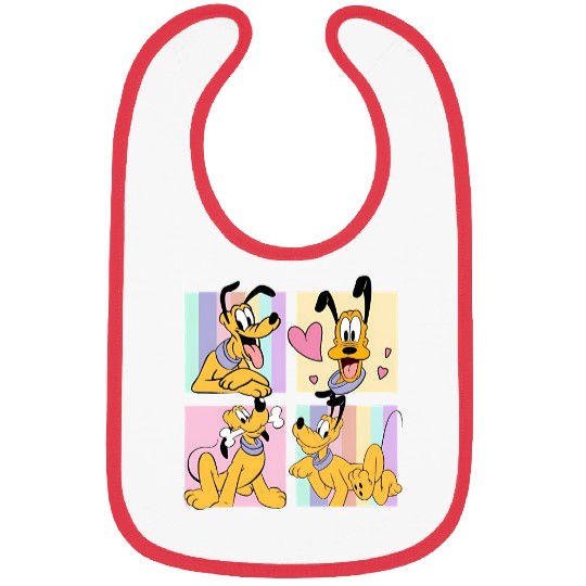 Disney Pluto Dog  Bibs, Pluto Graphic Bibs