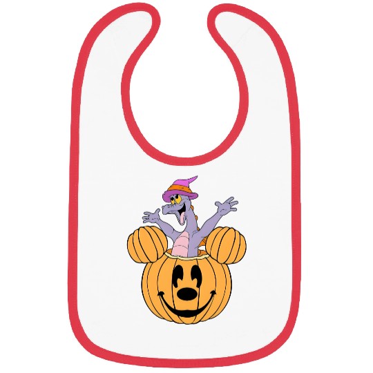 Retro Disney Figment Pumpkin Halloween Costume Bibs