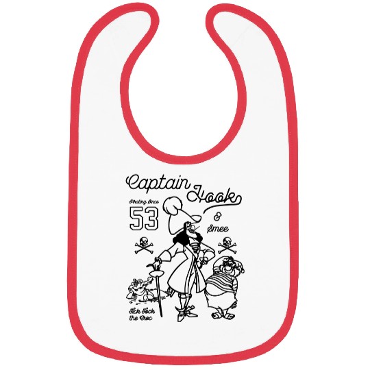 Disney Peter Pan Captain Hook And Mr. Smee Bibs