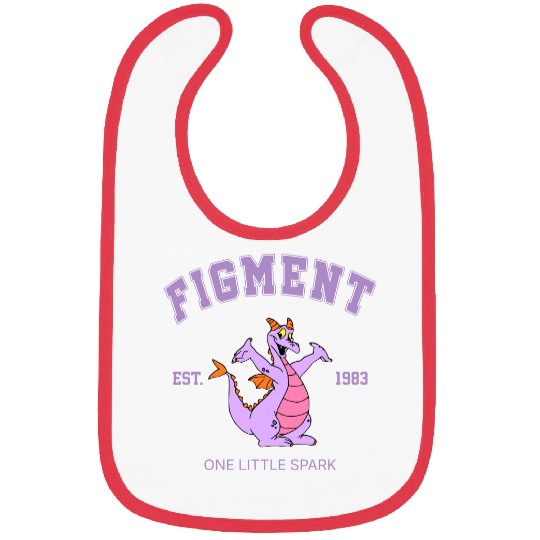 Disney Figment Bibs, Figment Est 1983 Bibs, Figment Bibs