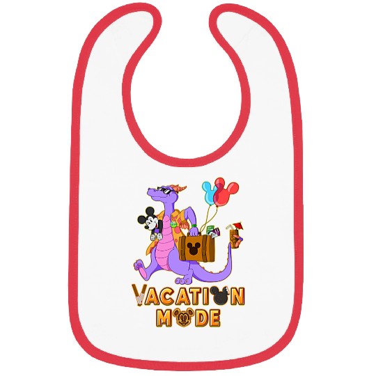 Disney Funny Figment & Mickey Mouse Bibs, Disneyland Bibs