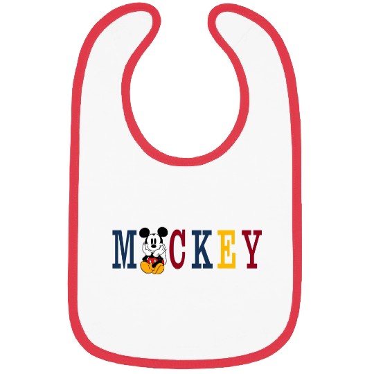 Disney Mickey Mouse embroidered Bibs