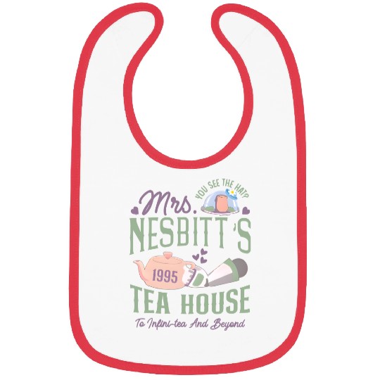 Disney T.oy Stor.y Buzz Lightyear Mrs. Nesbitts Tea House 1995 Bibs