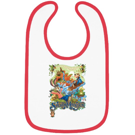 Vintage Splash Mountain Bibs, Disney Ride Bibs,  Brer Rabbit Bibs