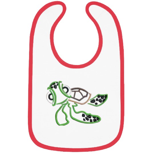 Disney Finding Nemo embroidered Crewneck Crew, Sea Turtle Bibs