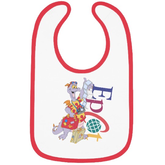 Retro Disney Figment Epcot  Bibs, Figment Epcot Center Bibs