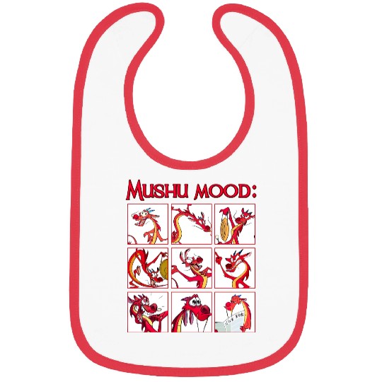Retro Disney Mulan Mushu Mood  Bibs