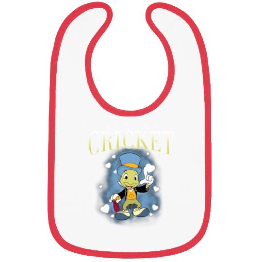 Retro Disney Jiminy Cricket 90s Portrait Bibs, Disney Pinocchio