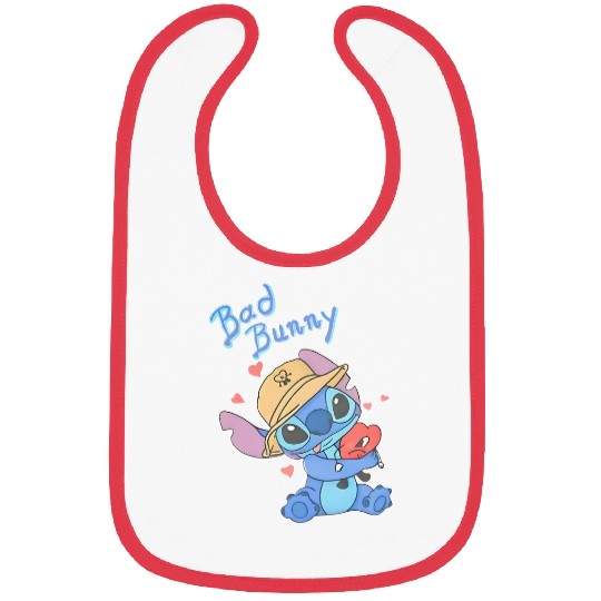 Stitch Bad Bunny Bibs, Disney Bad Bunny Bibs, Lilo and Stitch Bibs