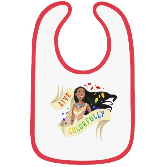 Disney Pocahontas Rainbow Live Colorfully Portrait Bibs