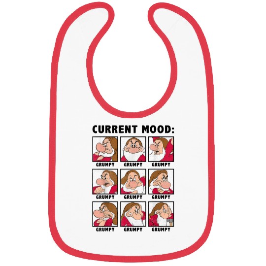 Disney Snow White Current Mood Always Grumpy Graph Bibs