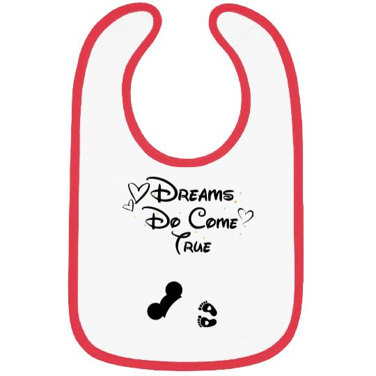 Disney Dreams Do Come True Bibs, Disneyland Maternity Bibs