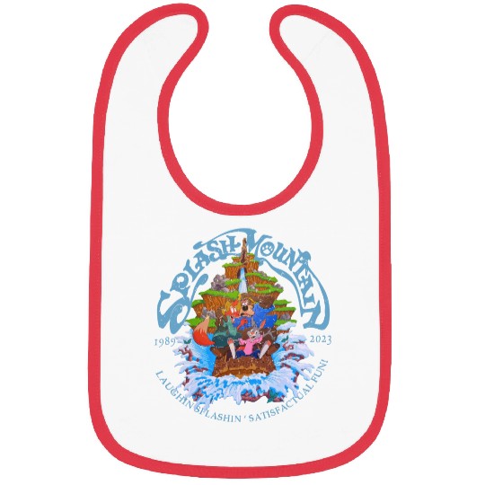 Retro Disneyland Splash Mountain Bibs, Vintage Disney Bibs, Disney Splash Mountain Bibs