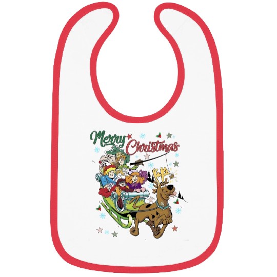 Christmas Scooby Doo Unisex Bibs, Disney Scooby Doo Xmas Bibs