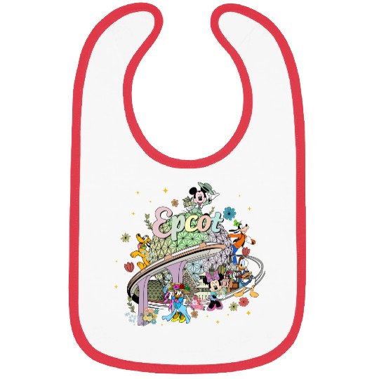 Disney Epcot Bibs, Vintage Epcot 1982 Bibs, Vintage Disney Bibs