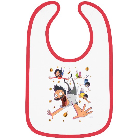 Bobs Burgers Comic Art Family Falling Bibs