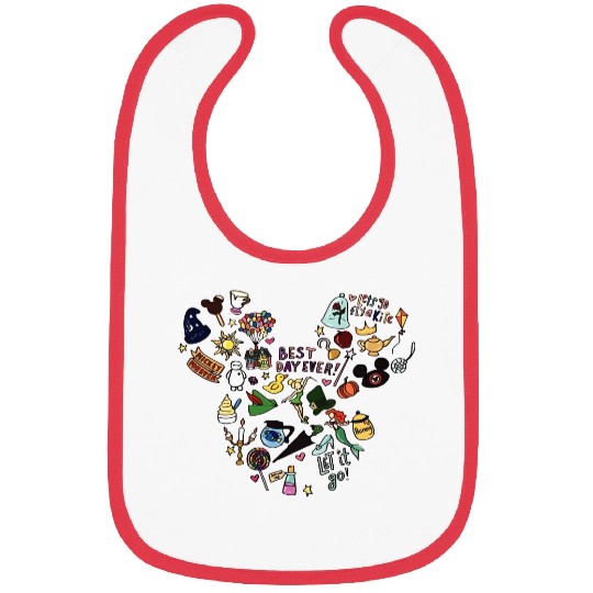 Best Day Ever Bibs, Disney Bibs, Disneyland Trip Bibs