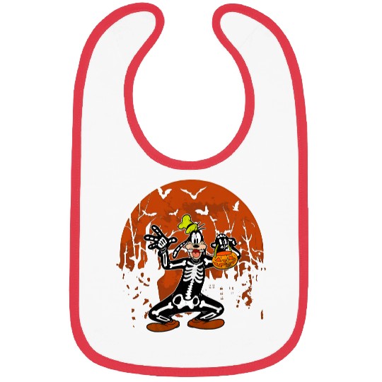 Goofy Skeleton Costume Halloween Disney Bibs
