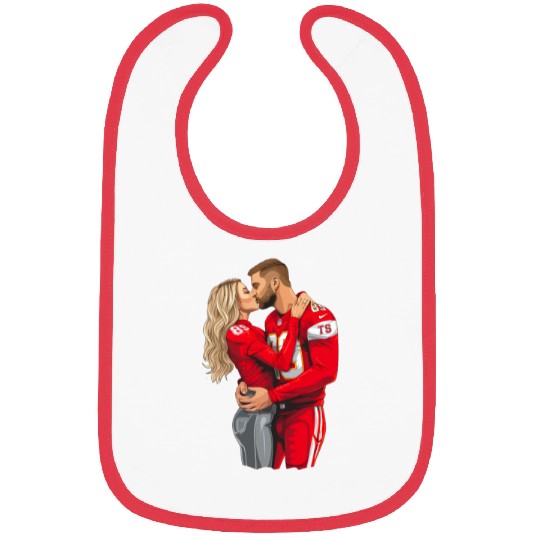 taylorr Swift and Travis Kelce (2) Bibs