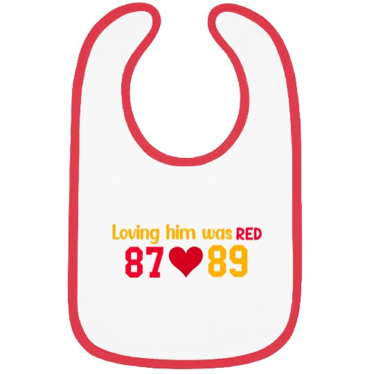 Loving Him Was RED taylorr Swift x Travis Kelce Bibs