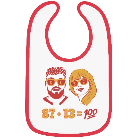 Travis Kelce And taylorr Swift Bibs