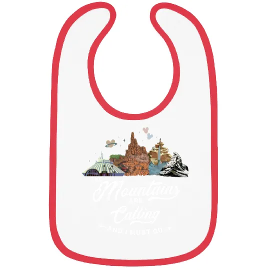 The Mountains Are Calling Bibs, Disney Rides, Ready Disney Bibs