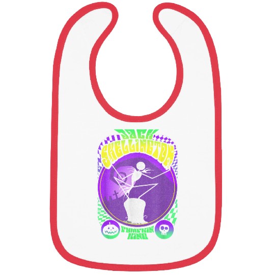 disneys Nightmare Before Christmas Retro Jack Skellington Bibs