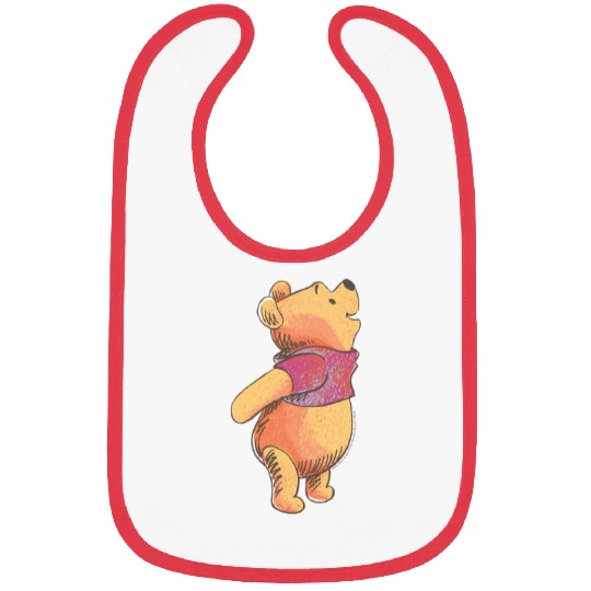 disneys Winnies The Pooh Looking Upwards With Joy Portrait Bibs