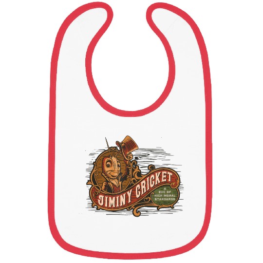 disneys Pinocchio Jiminy Cricket High Moral Standards Bibs